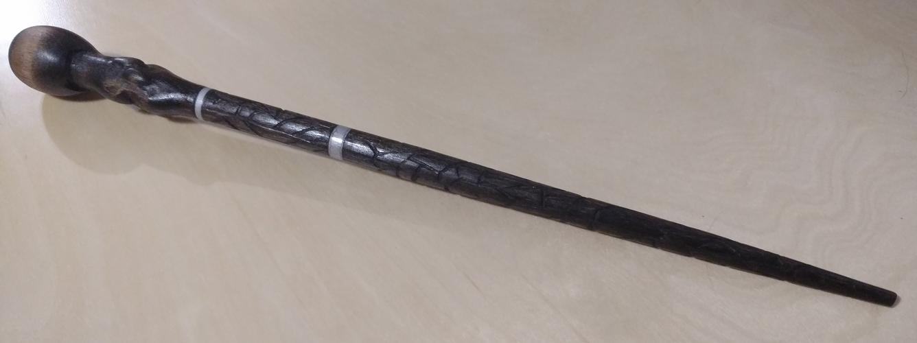 Hand-made Alastor Moody wand in poplar