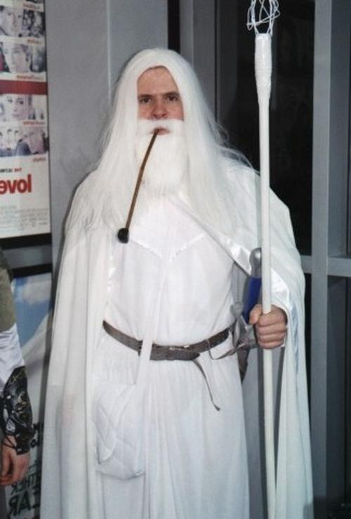 Dressed as Gandalf the White for the Return of the King midnight showing